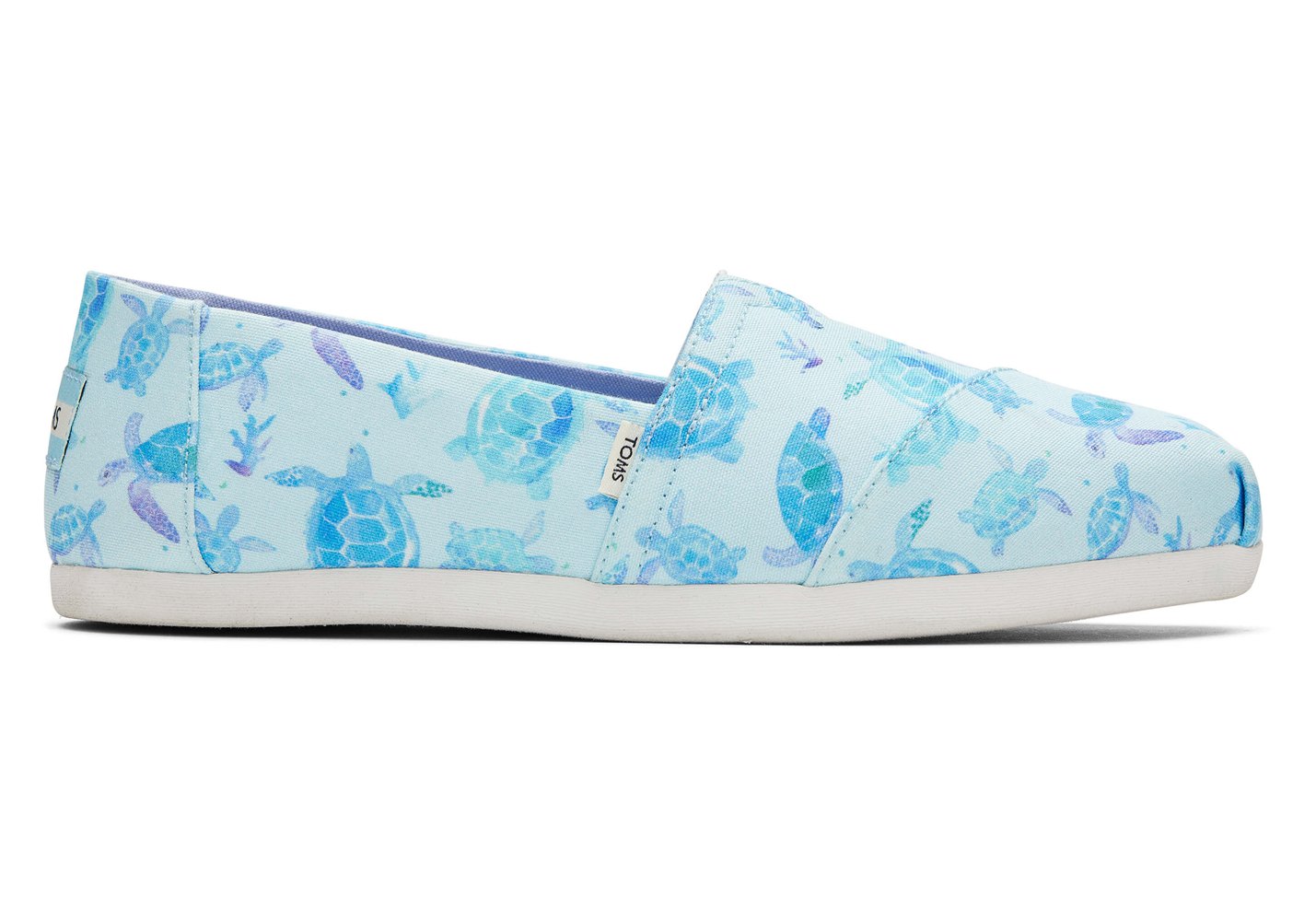 Toms Espadryle Damskie Niebieskie/Białe - Alpargata Sea Turtles - 96AMOIKLG